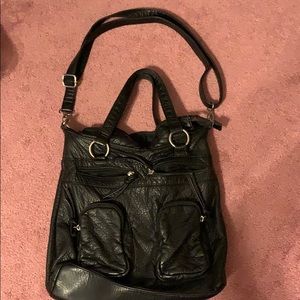 Black Faux Leather purse